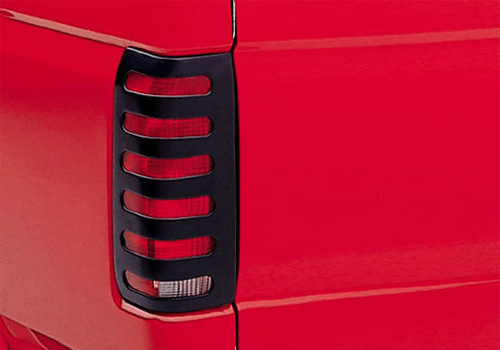 Lund Black Paintable Slotted Tail Light Covers 02-06 Dodge Ram - Click Image to Close
